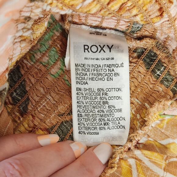 ROXY Off-the-shoulder Floral Print Top, Size Small - Picture 13 of 13